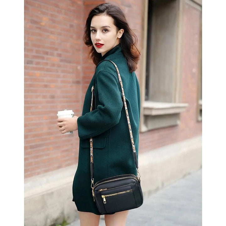 Dame Crossbody-taske – kompakt, rektangulært design