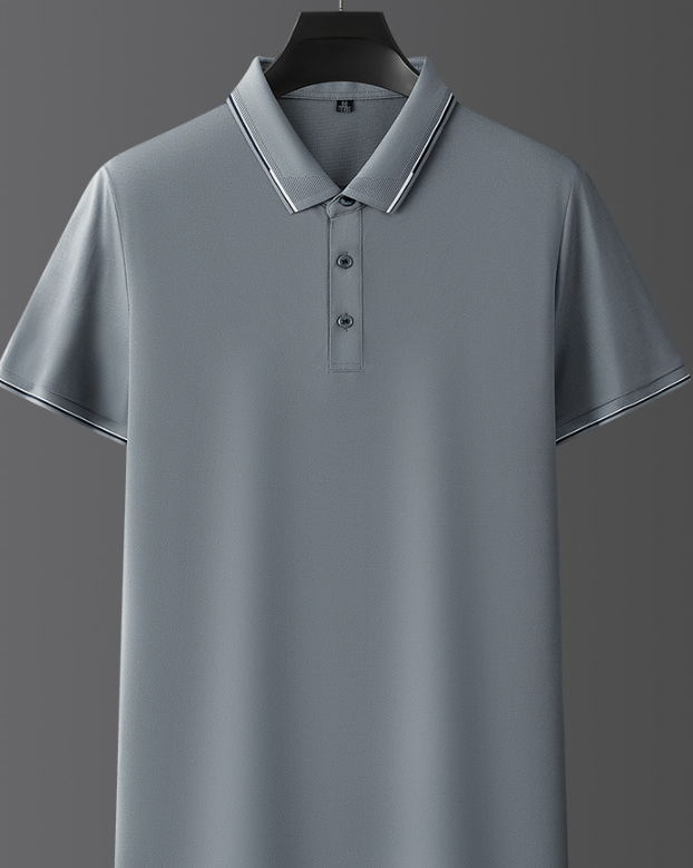 Herre Kortærmet Poloshirt - Med Knaplukning