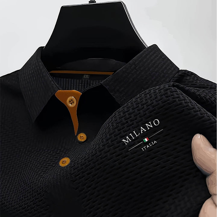 Herre Poloshirt - Kontrastdetaljer Ved Knaplukningen