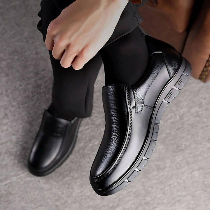 Herre Slip On Loafers - Apron Toe Med Profilsål