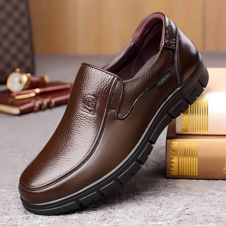 Herre Slip On Loafers - Apron Toe Med Profilsål