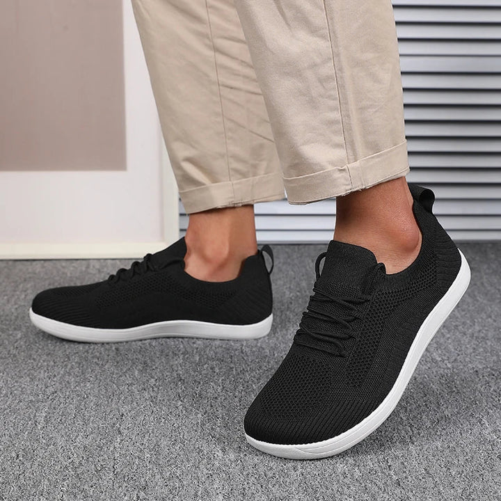 Herre Sneakers Med Bred Tåboks - Lave Sneakers Med Snørebånd