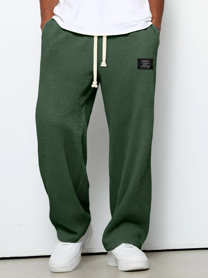 Herre Sweatpants med Brede Ben – Snøretalje