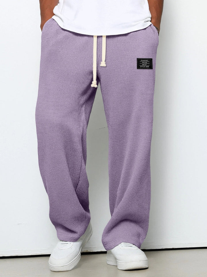 Herre Sweatpants med Brede Ben – Snøretalje