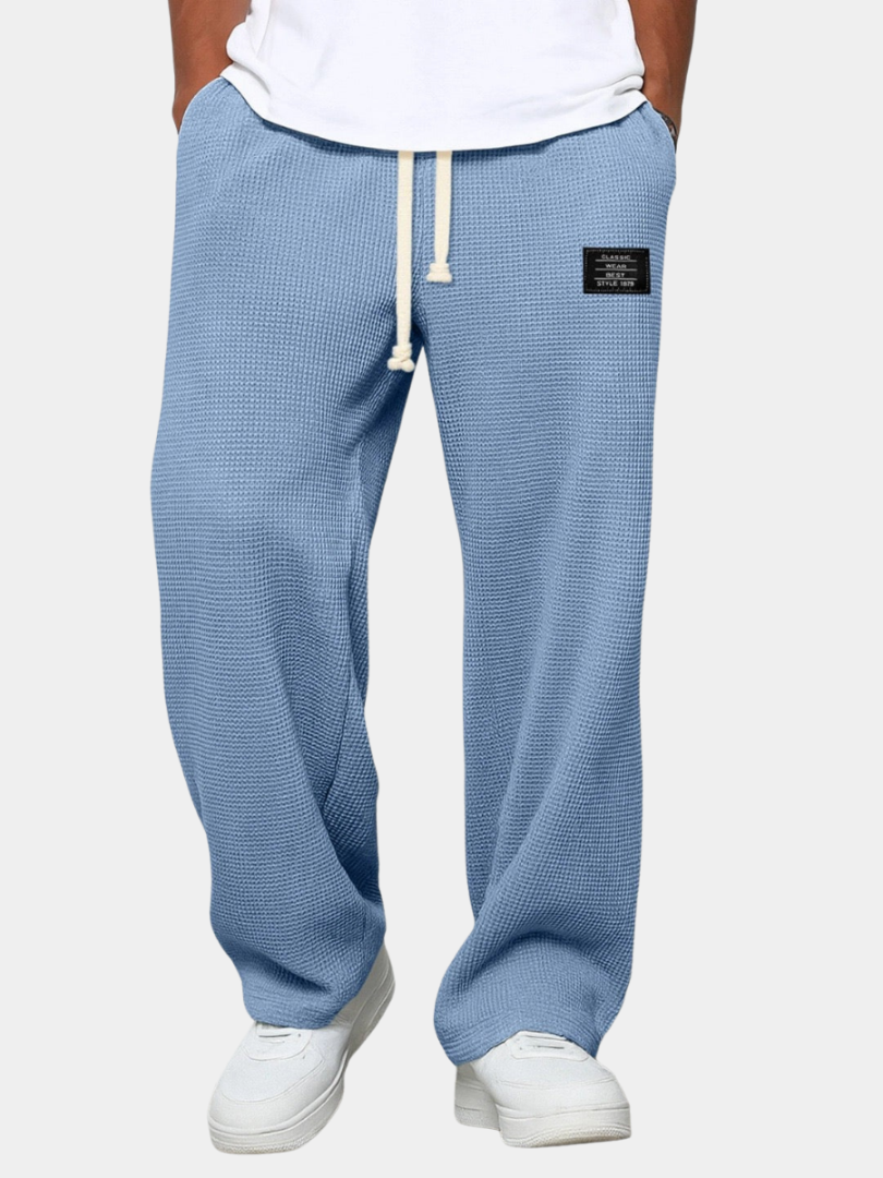 Herre Sweatpants med Brede Ben – Snøretalje