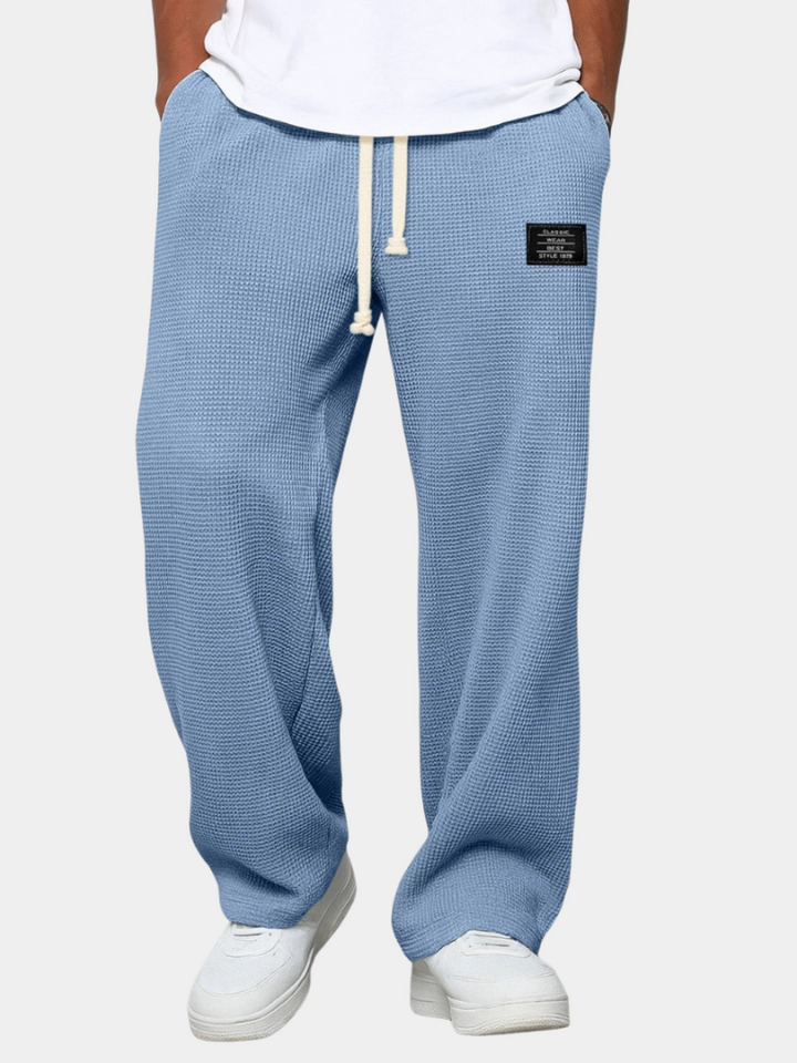 Herre Sweatpants med Brede Ben – Snøretalje