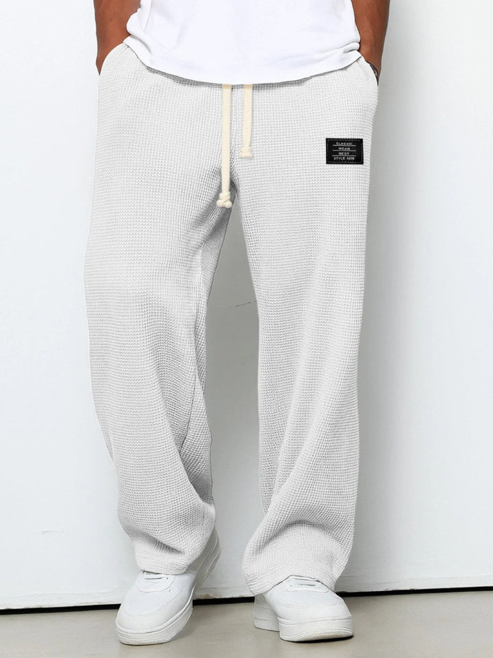 Herre Sweatpants med Brede Ben – Snøretalje
