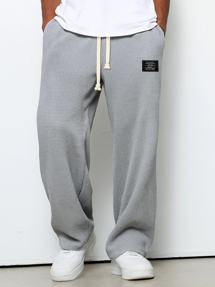 Herre Sweatpants med Brede Ben – Snøretalje