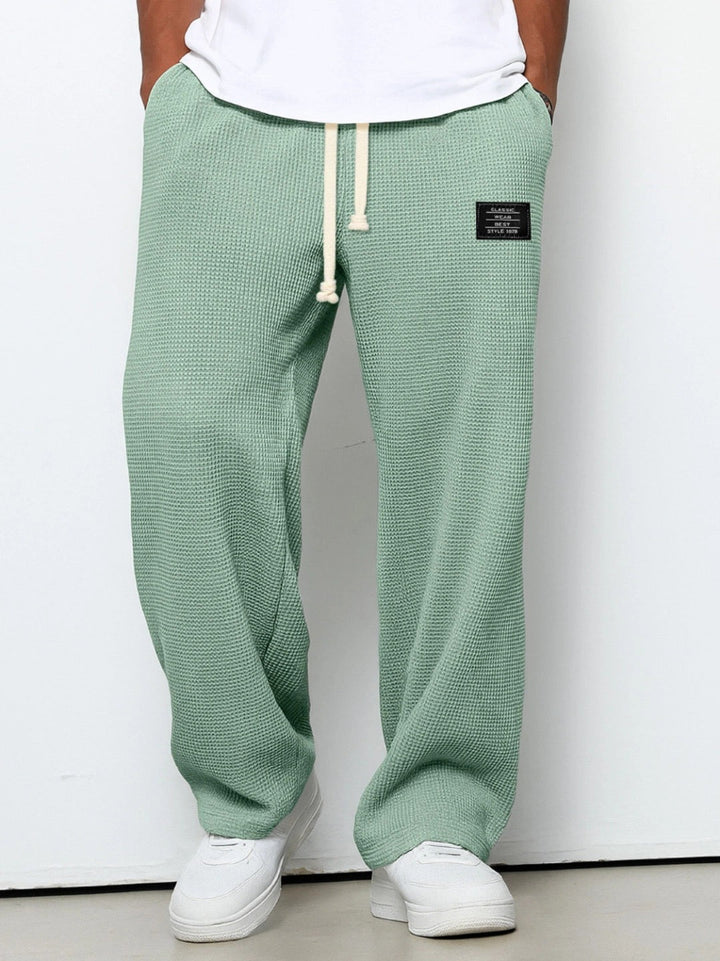 Herre Sweatpants med Brede Ben – Snøretalje
