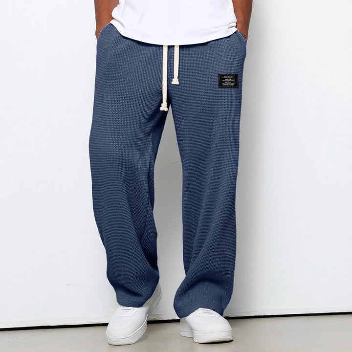 Herre Sweatpants med Brede Ben – Snøretalje