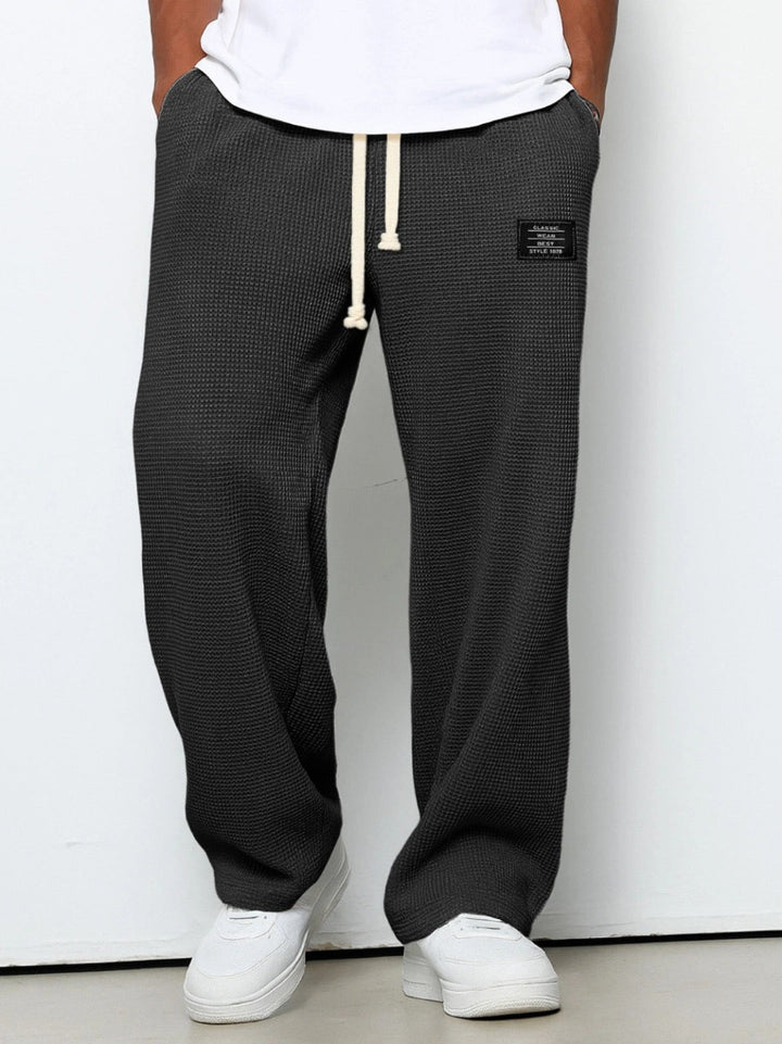 Herre Sweatpants med Brede Ben – Snøretalje