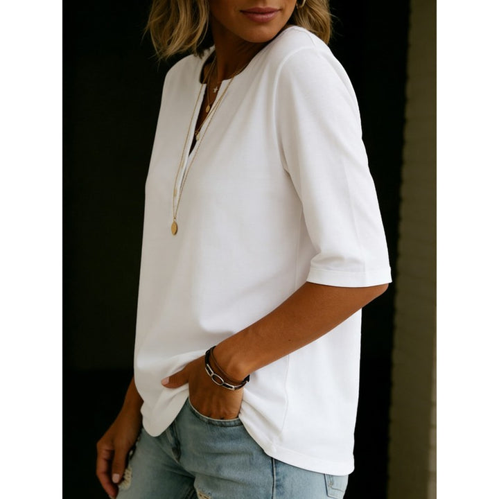 Dame Henley Top - Løst fit