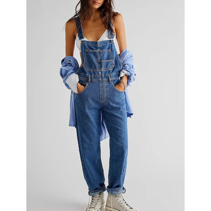 Dame Overall - Straight Leg med rullet