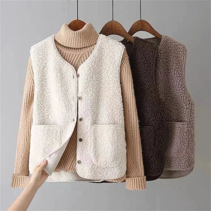 Dame Ærmeløs Vest - Ligeskåret Model