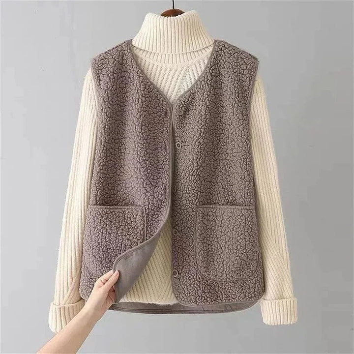 Dame Ærmeløs Vest - Ligeskåret Model