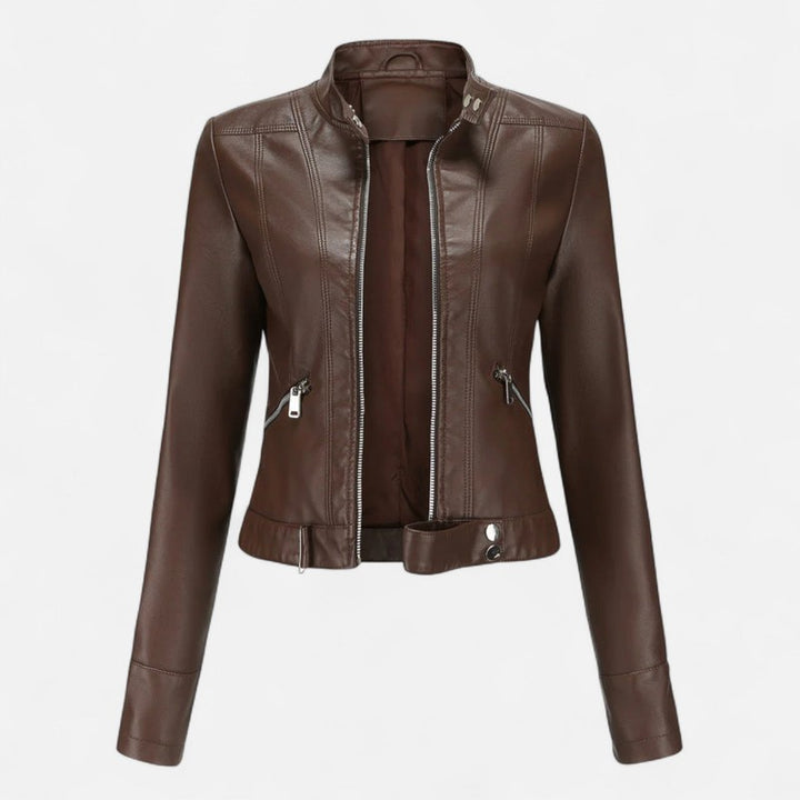 Damejakke - Cropped Med Zip