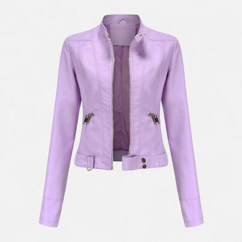 Damejakke - Cropped Med Zip