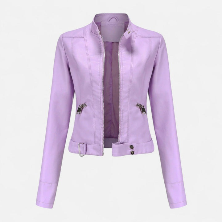 Damejakke - Cropped Med Zip