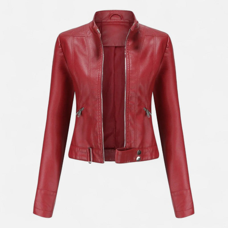 Damejakke - Cropped Med Zip