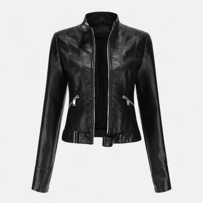 Damejakke - Cropped Med Zip