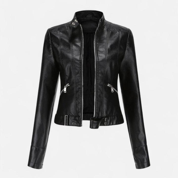 Damejakke - Cropped Med Zip