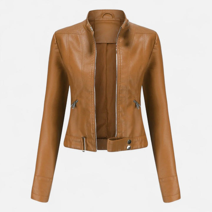 Damejakke - Cropped Med Zip