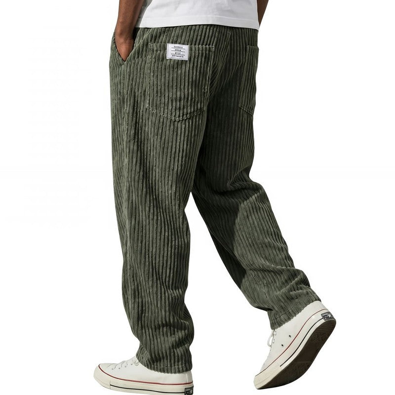 Herre Bukser med Elastisk Linning - Relaxed Fit