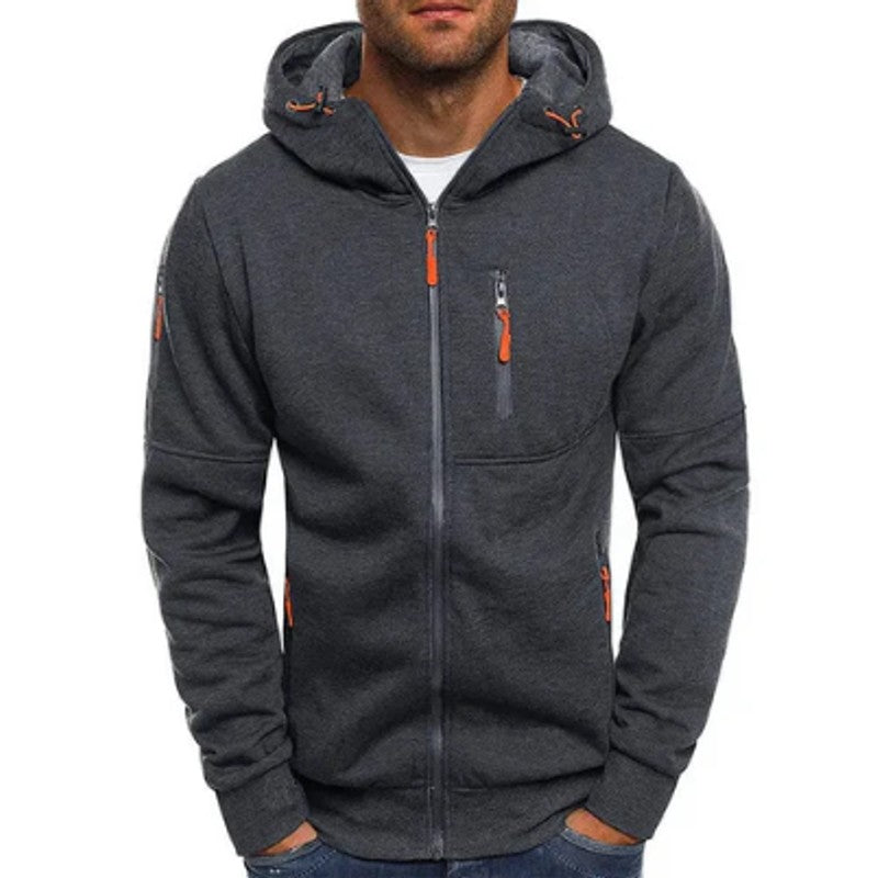 Herre Zip Fleecejakke - Regular Fit