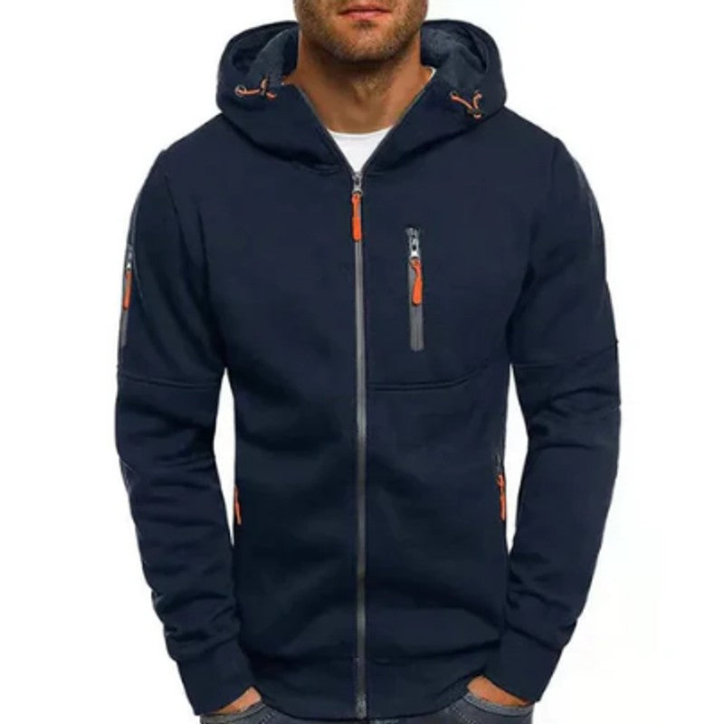 Herre Zip Fleecejakke - Regular Fit