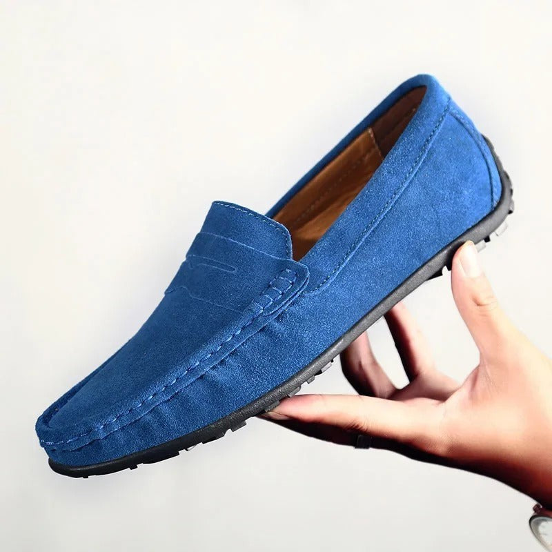 Herrepenny loafers - Moccasinsnit med remdetailje