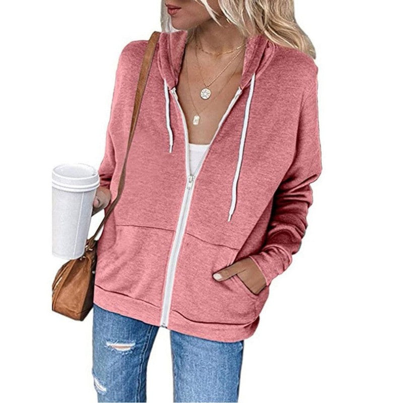 Hoodie med lynlås til kvinder