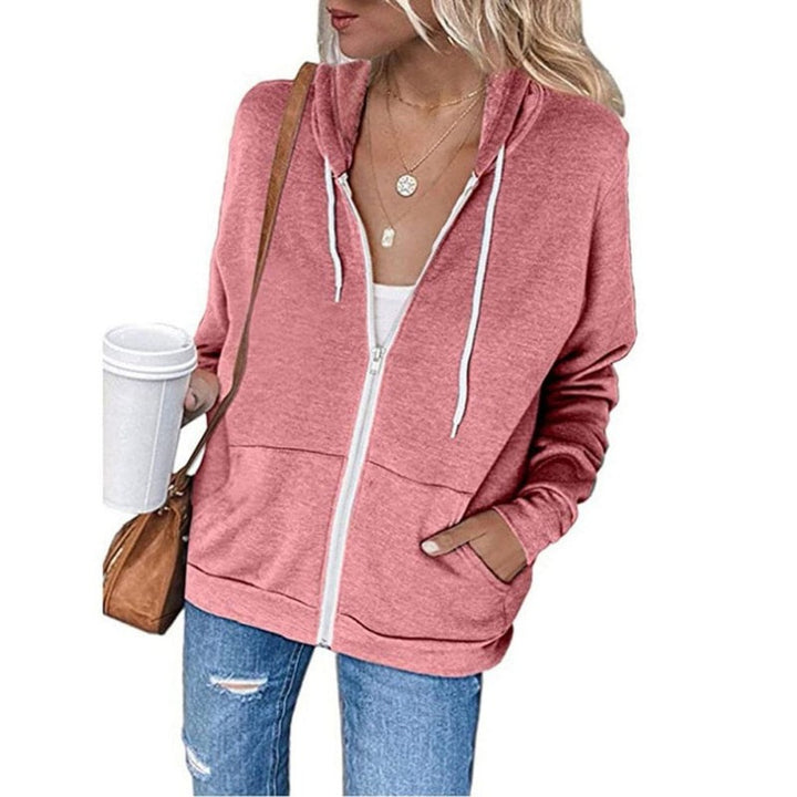 Hoodie med lynlås til kvinder