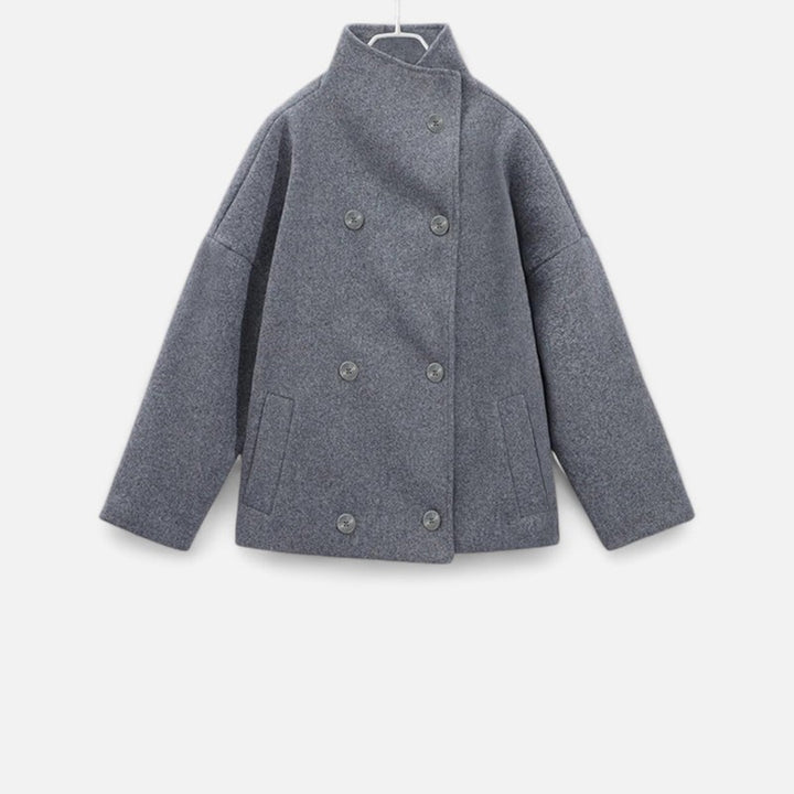 Kvinders kort frakke - Oversized med droppede skuldre