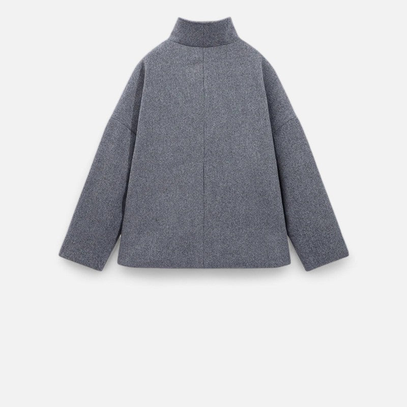 Kvinders kort frakke - Oversized med droppede skuldre