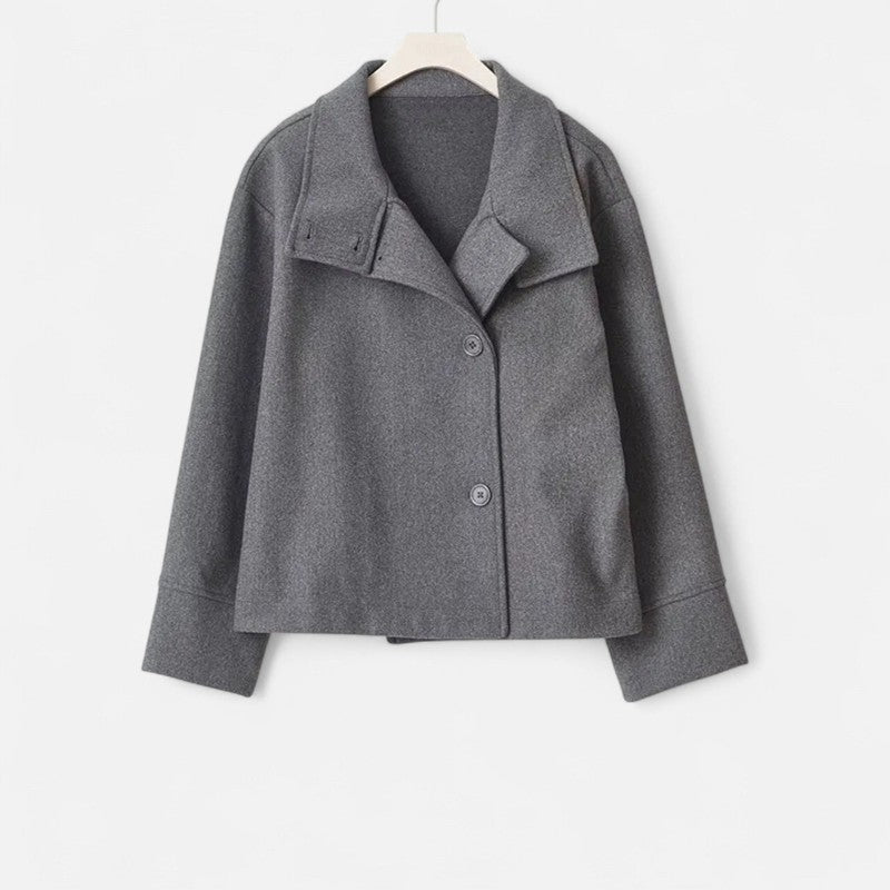 Kvinders kort frakke - Oversized med droppede skuldre
