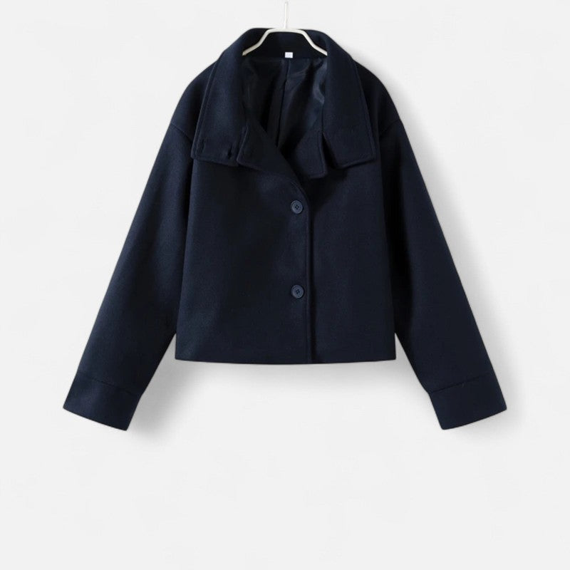 Kvinders kort frakke - Oversized med droppede skuldre