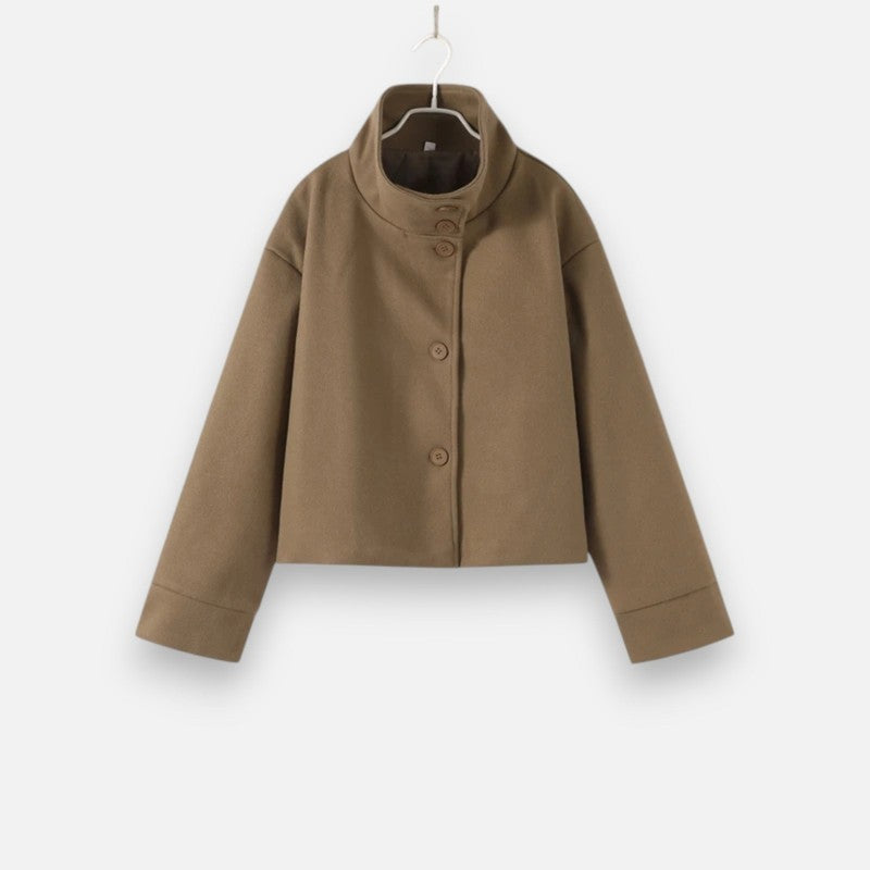 Kvinders kort frakke - Oversized med droppede skuldre