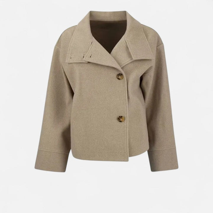 Kvinders kort frakke - Oversized med droppede skuldre