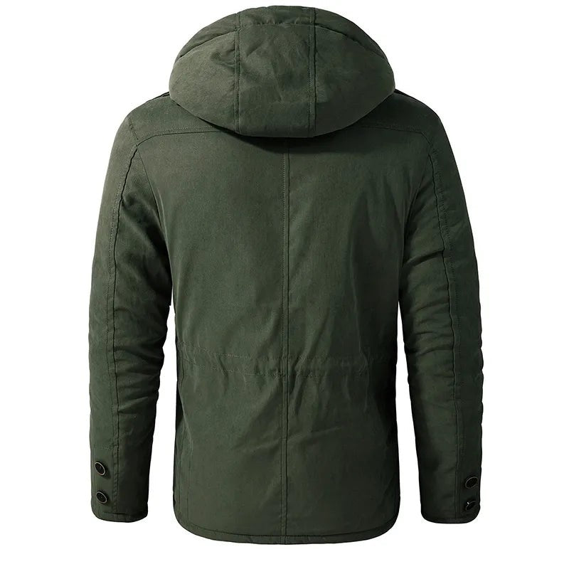 Mænds isoleret vinterparka - Hooded med lommer