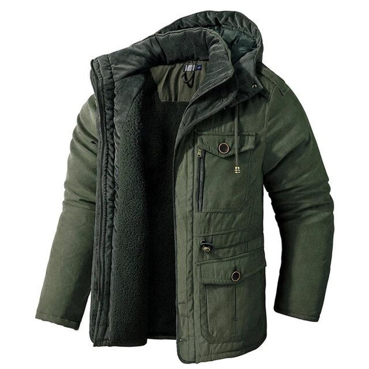 Mænds isoleret vinterparka - Hooded med lommer