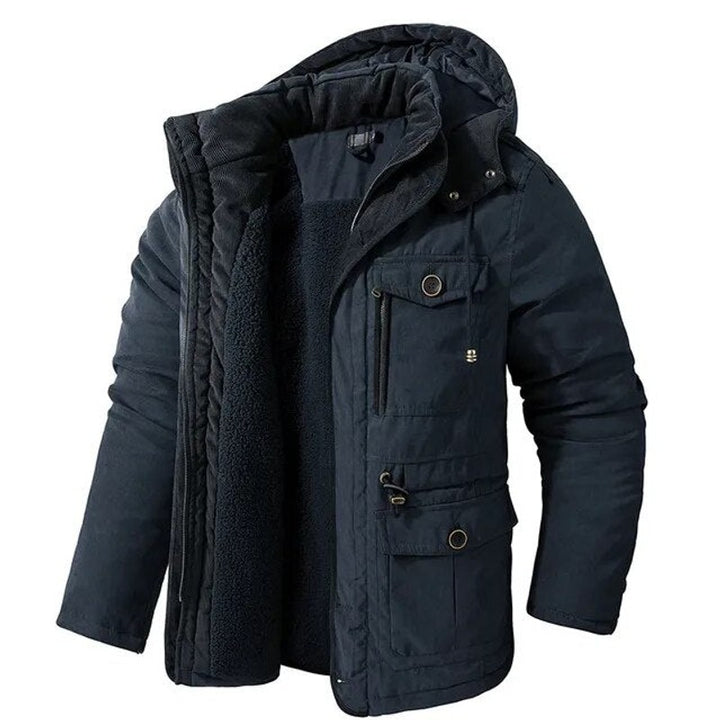Mænds isoleret vinterparka - Hooded med lommer
