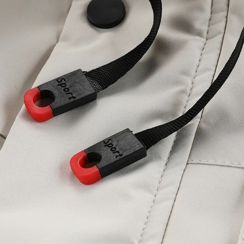 Winter parka med hætte og fleeceforet