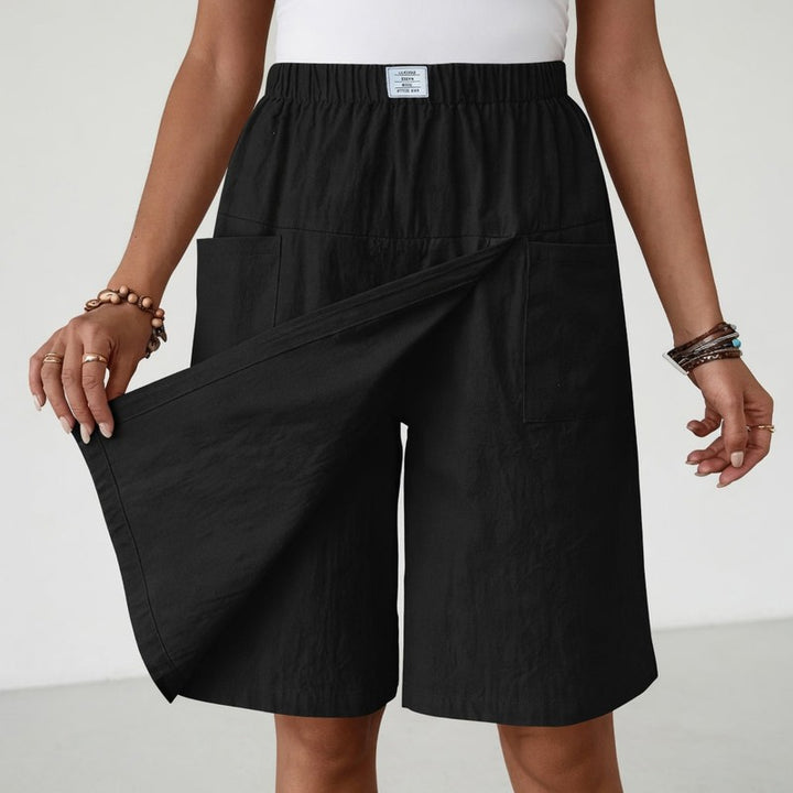 Women’s Wrap Skirt med elastisk talje og indbyggede shorts
